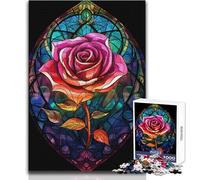 Rompecabezas para Adolescentes de 1000 Piezas, una oda a Las Rosas Rojas, Juego desafiante, Juguetes, Actividades Familiares, Juguete Educativo, tamaño 50x75cm