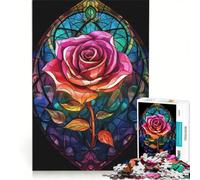 Rompecabezas para Adolescentes de 1000 Piezas: Una oda a Las Rosas Rojas, Juego Imposible, desafío difícil, cumpleaños 50x75cm