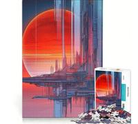 Rompecabezas para Adolescentes de 1000 Piezas: Una odisea Espacial, Una Nueva estación Espacial Juguetes antiestrés, un Reto difícil, Que fortalece el Amor Entre Parejas 38x26cm