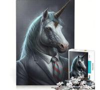 Rompecabezas para Adolescentes de 1000 Piezas Unicornio Caballo fantasía Juegos relajantes análisis y lógica Que mejoran el Amor Entre Parejas 50x75cm