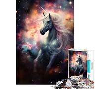 Rompecabezas para Adolescentes de 1000 Piezas Unicornio Espacial en una Nebulosa Juego Educativo de desafío Juguete Ideal para Toda la Familia Un Reto difícil Un Gran Regalo para los Amantes de