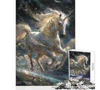 Rompecabezas para Adolescentes de 1000 Piezas Unicornio Juguete Educativo Gran Regalo para Juegos Familiares Entrena tu Cerebro y Tus Manos tamaño 50x75cm