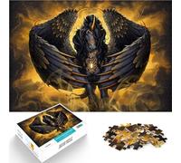 Rompecabezas para Adolescentes de 1000 Piezas Unicornio Pegaso gótico Juego Intelectual Cada Pieza es única: un desafiante y Divertido Juego Familiar 38x26cm