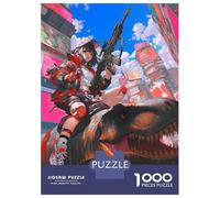 Rompecabezas para Adolescentes De 1000 Piezas Urban Dino Rider Anime Rompecabezas para Adultos Juguete Decoración De Pared Decoración del Hogar Juego Desafiante Regalos 70x50cm/1000pcs