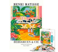 Rompecabezas para Adolescentes de 1000 Piezas Vaca en la bañera de Henri Matisse Juguete Intelectual para Actividades educativas en Familia Regalo de cumpleaños (Tamaño 38x52cm)