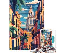 Rompecabezas para Adolescentes de 1000 Piezas Valencia Actividades Divertidas para Hacer en casa Decoración del hogar Juego práctico para Mayores de 14 años (38x26cm)