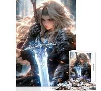 Rompecabezas para Adolescentes de 1000 Piezas Valkyrie Romance Juguetes de decoración del hogar Regalo Divertido Juego Educativo Actividades Divertidas en casa tamaño 38x26cm