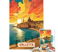 Rompecabezas para Adolescentes de 1000 Piezas Valletta Impossible Game Juguetes adictivos para Cultivar la Paciencia Regalos de cumpleaños Divertidos y con Humor (tamaño 38x26cm)
