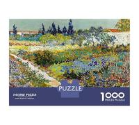 Rompecabezas para Adolescentes De 1000 Piezas Van Gogh Garden at Arles Rompecabezas para Adultos Juego Práctico Una Obra De Arte Cumpleaños 38x26cm/1000pcs