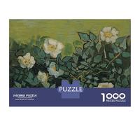 Rompecabezas para Adolescentes De 1000 Piezas Van Gogh Wild Roses Rompecabezas para Adultos Juego Práctico Una Obra De Arte Cumpleaños 52x38cm/1000pcs