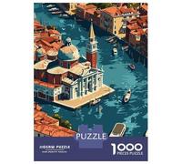 Rompecabezas para Adolescentes De 1000 Piezas Venice from Above Rompecabezas para Adolescentes Juego Familiar Desafío Difícil Cumpleaños Y Navidad 70x50cm/1000pcs