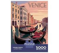 Rompecabezas para Adolescentes De 1000 Piezas Venice Gondola Travel Rompecabezas para Adultos Juegos Relajantes Decoración del Hogar 52x38cm/1000pcs