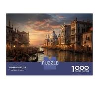 Rompecabezas para Adolescentes De 1000 Piezas Venice Grand Canal Sunset Rompecabezas para Adultos Juego Familiar Alivia El Estrés Interacción Entre Padres E Hijos 70x50cm/1000pcs