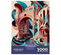 Rompecabezas para Adolescentes De 1000 Piezas Venice Rialto Bridge Italy Rompecabezas para Adultos Juegos Relajantes Análisis Y Lógica Difícil Y Desafiante 38x26cm/1000pcs