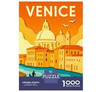 Rompecabezas para Adolescentes De 1000 Piezas Venice Travel Rompecabezas DIY Juguetes Vacaciones En Casa Matar El Tiempo Cumpleaños Y Navidad 52x38cm/1000pcs