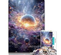 Rompecabezas para Adolescentes de 1000 Piezas, Vía Láctea, Universo y Galaxia Juego desafiante y Familiar con Piezas de Formas aleatorias Totalmente entrelazadas 38x26cm