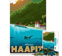 Rompecabezas para Adolescentes de 1000 Piezas Viaje a la Felicidad Corte preciso Diversión Resolución de Problemas Diversión Relájese Tiempo de diversión Exhibición de Arte navideño (38x52cm)