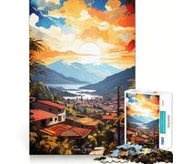 Rompecabezas para Adolescentes de 1000 Piezas Viaje a San José Bordes impecables Divertido Juego Mental Regalo Ideal para Momentos acogedores y Divertidos Arte de Pared navideño (38x26cm)