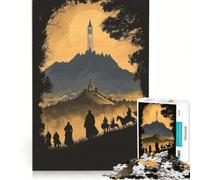 Rompecabezas para Adolescentes de 1000 Piezas: Viaje fantástico a la Torre, un Juego de ingenio Divertido y con Humor, cumpleaños o Navidad 38x52cm