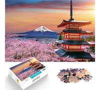 Rompecabezas para Adolescentes de 1000 Piezas Viajes al Monte Fuji en Japón Juguetes de Juego desafiantes Obra de Arte 52x38cm