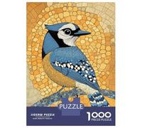 Rompecabezas para Adolescentes De 1000 Piezas Vibrant Blue Jay Art Rompecabezas para Adultos Juguetes Antiestrés Arte De Pared Regalos De Cumpleaños Y Únicos 52x38cm/1000pcs