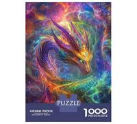 Rompecabezas para Adolescentes De 1000 Piezas Vibrant Cosmic Dragon Rompecabezas para Adultos Juego De Ingenio para Mejorar La Memoria Actividades Divertidas En Casa 38x26cm/1000pcs