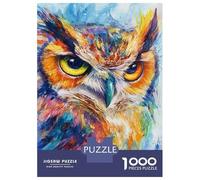 Rompecabezas para Adolescentes De 1000 Piezas Vibrant Owl Art -3 Rompecabezas para Adultos Juegos Relajantes Análisis Y Lógica Difícil Y Desafiante 70x50cm/1000pcs