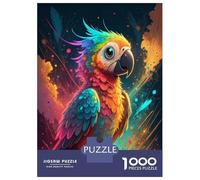 Rompecabezas para Adolescentes De 1000 Piezas Vibrant Rainbow Parrot Rompecabezas para Adultos Juego Práctico Una Obra De Arte Cumpleaños 38x26cm/1000pcs