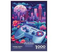 Rompecabezas para Adolescentes De 1000 Piezas Video Game Controller Art Print Rompecabezas para Adultos Juego Familiar Regalos para Mujeres Cumpleaños Y Navidad 52x38cm/1000pcs