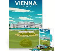 Rompecabezas para Adolescentes de 1000 Piezas, Viena, Austria, Viajes, Arte, Bordes Impecables, Divertido Juego de Habilidad Mental, Juego Tranquilo, Divertido, Cumpleaños, Arte, Juego (50x75cm)