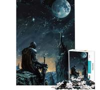 Rompecabezas para Adolescentes de 1000 Piezas Vigilia de Medianoche Juego Educativo Juguete desafiante Juegos Familiares desafío difícil Gran Regalo para los Amantes de los Juegos (tamaño 50x75cm)
