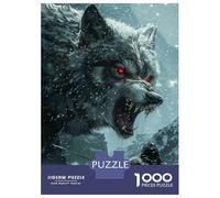 Rompecabezas para Adolescentes De 1000 Piezas Viking Fenrir Wolf Rompecabezas para Adultos Juguetes Antiestrés Patrón De Montaje Cumpleaños 38x26cm/1000pcs