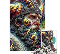 Rompecabezas para Adolescentes de 1000 Piezas Viking King Cosmic Reverie Juguetes educativos Juegos de ingenio Juegos de Aprendizaje Regalos educativos para Mujeres y Hombres (tamaño 75x50cm)