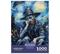 Rompecabezas para Adolescentes De 1000 Piezas Vincent Van Gogh Halloween Rompecabezas para Adultos Juego De Ingenio Juego Antiestrés Juego Desafiante Regalos 52x38cm/1000pcs
