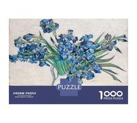 Rompecabezas para Adolescentes De 1000 Piezas Vincent Van Gogh Irises Rompecabezas Juguetes DIY Alivia El Estrés Interacción Entre Padres E Hijos 70x50cm/1000pcs