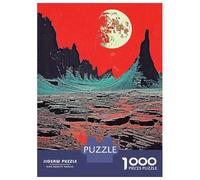 Rompecabezas para Adolescentes De 1000 Piezas Vintage Collage Red Nature Rompecabezas para Adultos Juegos Divertidos Mejora La Memoria Oferta como Regalo para Toda La Familia 38x26cm/1000pcs