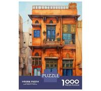 Rompecabezas para Adolescentes De 1000 Piezas Vintage Mediterranean Architecture Rompecabezas DIY Juguetes Vacaciones En Casa Matar El Tiempo Cumpleaños Y Navidad 52x38cm/1000pcs