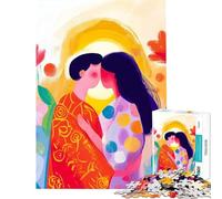 Rompecabezas para Adolescentes de 1000 Piezas Visión fauvista vívida de El Beso Juguetes educativos de Aprendizaje Juego práctico de análisis y lógica Ideas de Regalos (Tamaño 38x26cm)