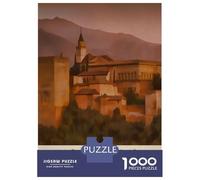 Rompecabezas para Adolescentes De 1000 Piezas Visit The Alhambra Rompecabezas para Adultos Juguetes Antiestrés Decoración De Pared Actividades Divertidas En Casa 52x38cm/1000pcs