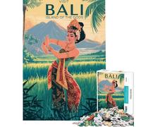 Rompecabezas para Adolescentes de 1000 Piezas Visita Bali la Isla de los Dioses Rompecabezas para Adultos Juego de ingenio Mejora la Memoria Reduce el estrés Regalos (Tamaño 38x52cm)