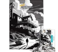 Rompecabezas para Adolescentes de 1000 Piezas Visita el Motel Bates Actividades Divertidas en casa para Toda la Familia Juegos Familiares para Mayores de 14 años (50x75cm)