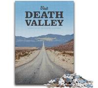Rompecabezas para Adolescentes de 1000 Piezas: Visita el Valle de la Muerte Un Juego Educativo, desafiante Pero Divertido y Divertido para cumpleaños (tamaño 38x52cm)