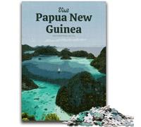 Rompecabezas para Adolescentes de 1000 Piezas: Visita Papúa Nueva Guinea Un Juego Educativo, desafiante Pero Divertido y Divertido para cumpleaños (tamaño 50x75cm)