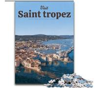 Rompecabezas para Adolescentes de 1000 Piezas Visita Saint Tropez Juegos educativos Decoración del hogar Colección de Artistas, Bellas Artes (26x38cm) 1000 Piezas