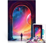 Rompecabezas para Adolescentes de 1000 Piezas Vista del Portal Cósmico Juego Familiar para y Regalos de cumpleaños, Regalos, Arte Mural 75x50cm