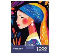 Rompecabezas Para Adolescentes De 1000 Piezas Vivid Fauvist Vision of Girl with A Pearl Earring Rompecabezas Para Adultos Juguetes Antiestrés Decoración De Pared Interacción Entre Padres E Hijos 38x26