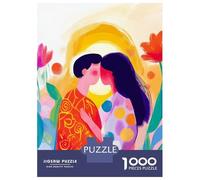 Rompecabezas para Adolescentes De 1000 Piezas Vivid Fauvist Vision of The Kiss Rompecabezas para Adultos Juguetes Antiestrés Decoración De Pared Interacción Entre Padres E Hijos 38x26cm/1000pcs
