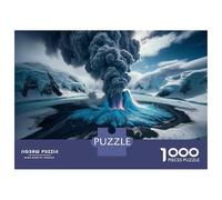 Rompecabezas para Adolescentes De 1000 Piezas Volcano Eruption in Antarctica Rompecabezas para Adolescentes Juegos Relajantes Regalos para Mujeres para Cumpleaños, Navidad 38x26cm/1000pcs