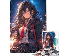 Rompecabezas para Adolescentes de 1000 Piezas Waifu con Uniforme Escolar desafío Educativo decoración para el hogar Juego Educativo para Mayores de 14 años (50x75cm)