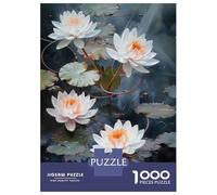 Rompecabezas para Adolescentes De 1000 Piezas Water Lily Pond Reflections Rompecabezas para Adultos Juego Práctico Mejora La Memoria Gran Regalo para Jugar 38x26cm/1000pcs